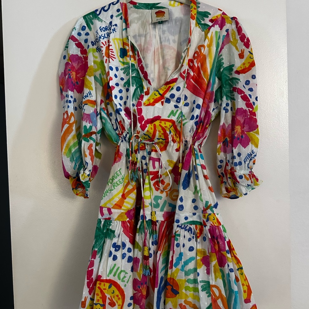 FARM Rio Multicolor Floral Print Dress